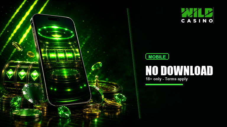 Wild Casino mobile browser access visual